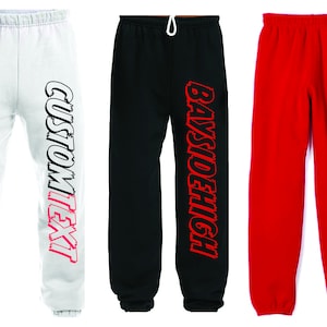 Custom College Sweatpants - Varsity Sweats - Custom College Gifts - College Acceptances - College Apparel - College Sweatpants - Sweatpants