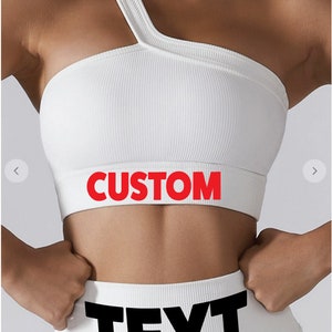 Custom College Game Day Set: One Shoulder Crop Top & Shorts