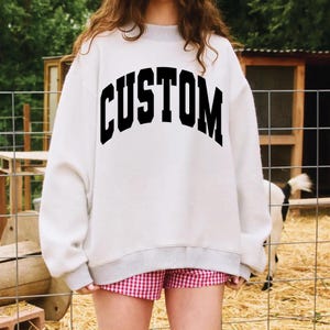 Custom Mockneck Crewneck Sweatshirt - Reversible Crewneck Sweatshirt Custom - PREORDER Shipping 8/15 from vendor to us