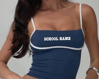 Custom College Tank: Contrast Trim, Game Day Apparel