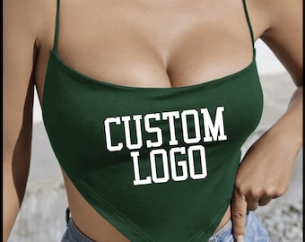 Custom College Crop Top, College/Sorority Tailgate Clothing, Game Day