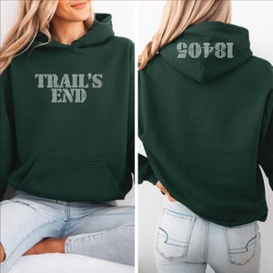 Custom Rhinestone Camp Hoodie | Personalized Camp Name Hoodie | Rhinestone Zip Code Hood | Sleep Away Camp Gift | Camp Sweatshirt