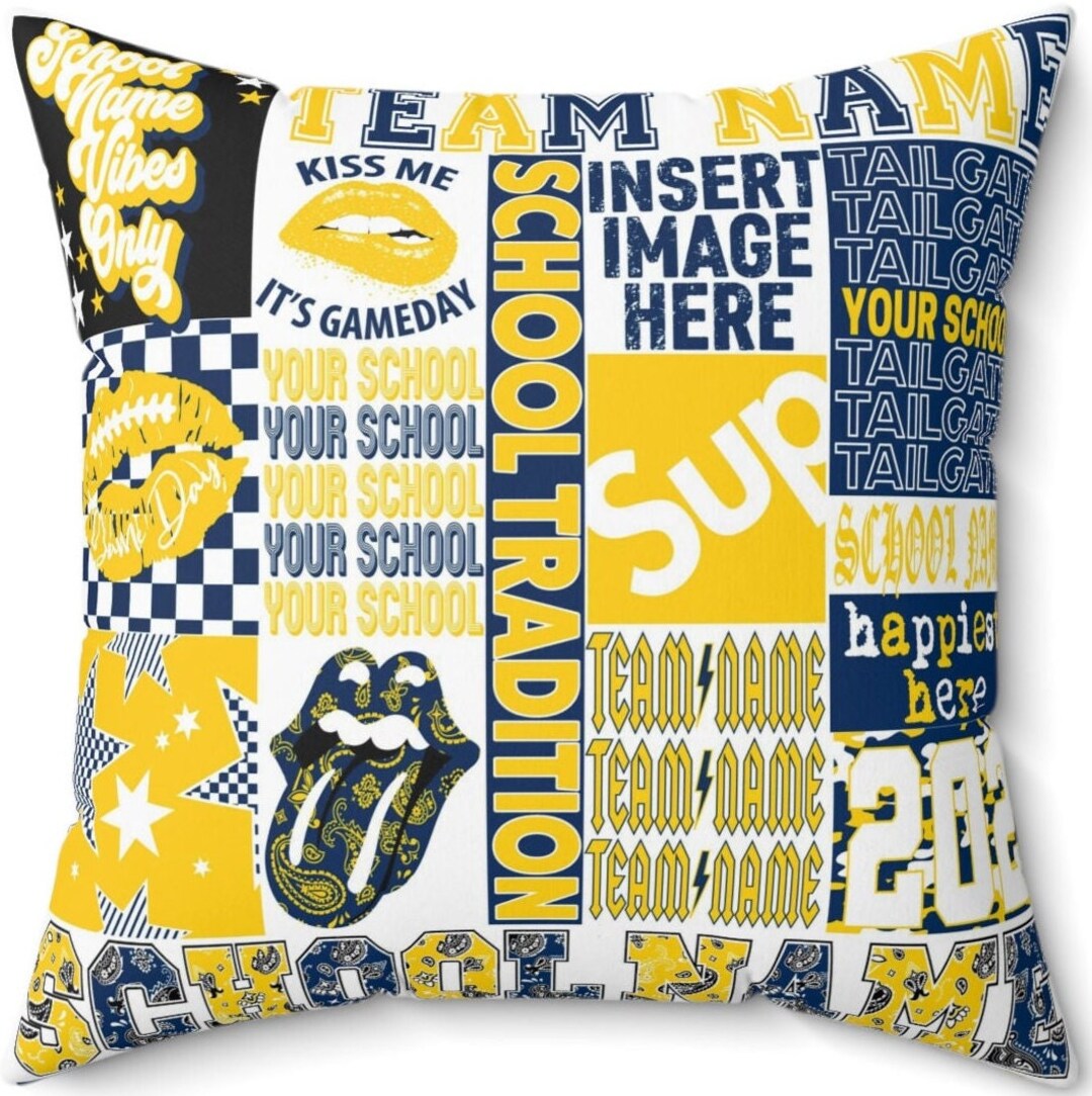 Custom College Pillow Cover Bed Party Pillow Cover College Pillow Cover