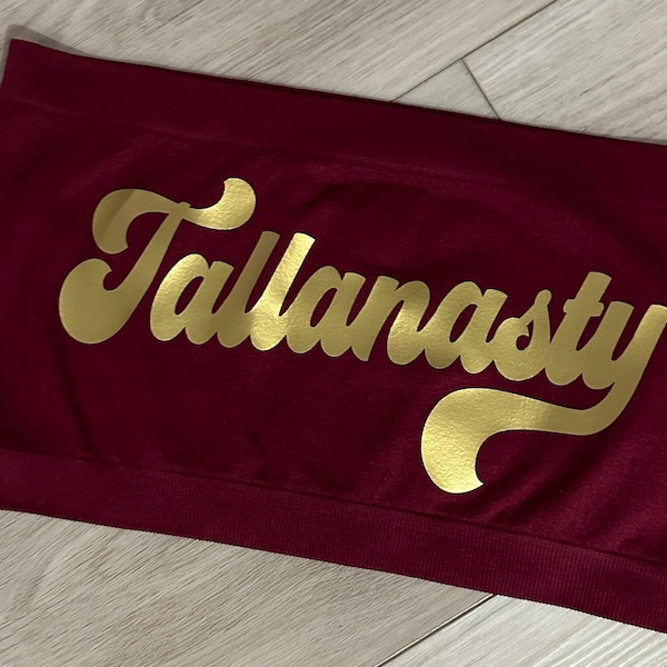 Tallanasty - FSU Clothing - FSU Bandeau - College Bandeau - Custom Tailgate Gear - Bandeau  - College Football - Crop Tops