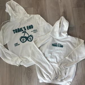 Custom Puff Cherries Camp Sweatshirt, Sleepaway Camp, Custom Oversized Hoodie, Custom Camp, Camp Gift, Bunk Gift, Camp Clothing, WF Cherries
