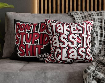 Funny Call Your Mom Pillow Cover - Mom Reminder Pillow - Bed Party Pillow Cover  - College Pillow Cover - College Bed Party Pillow Cover