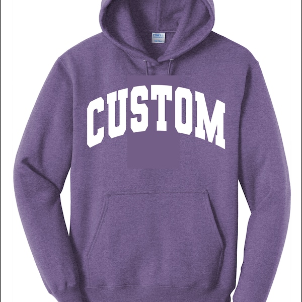 Heather Purple Sweatshirt, Custom Purple Sweatshirt, Oversized Hoodie, Lavender Hoodie, Custom Merch, womens hoodie, sweatshirt, soft hoodie