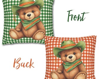 Teddy Bear Pillow Cover: Custom College Dorm Decor