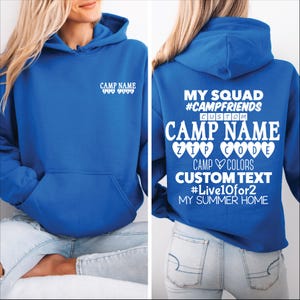 Personalized Camp Hoodie: Custom Summer Camp Sweatshirt