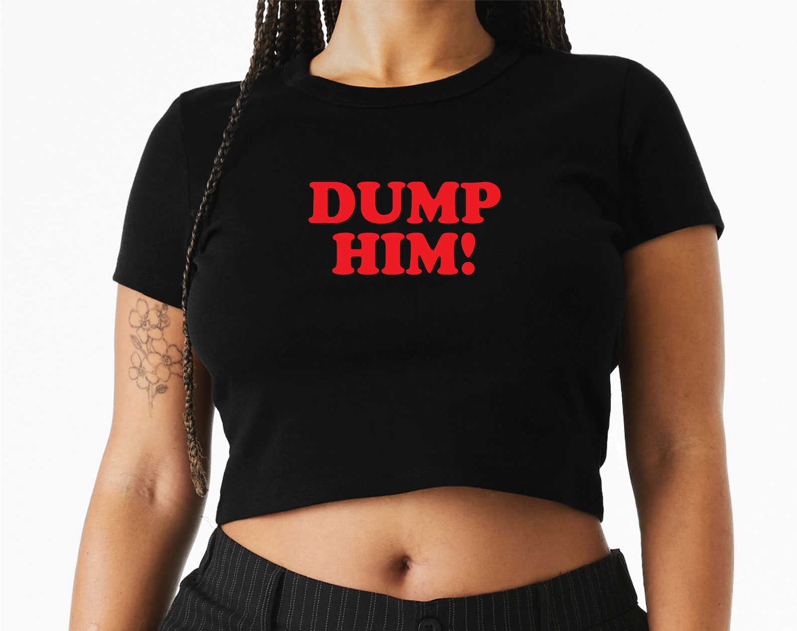 Dump Him Baby Tee, Baby Tee Women, Baby Tee Y2k, Baby Tee Women Y2k