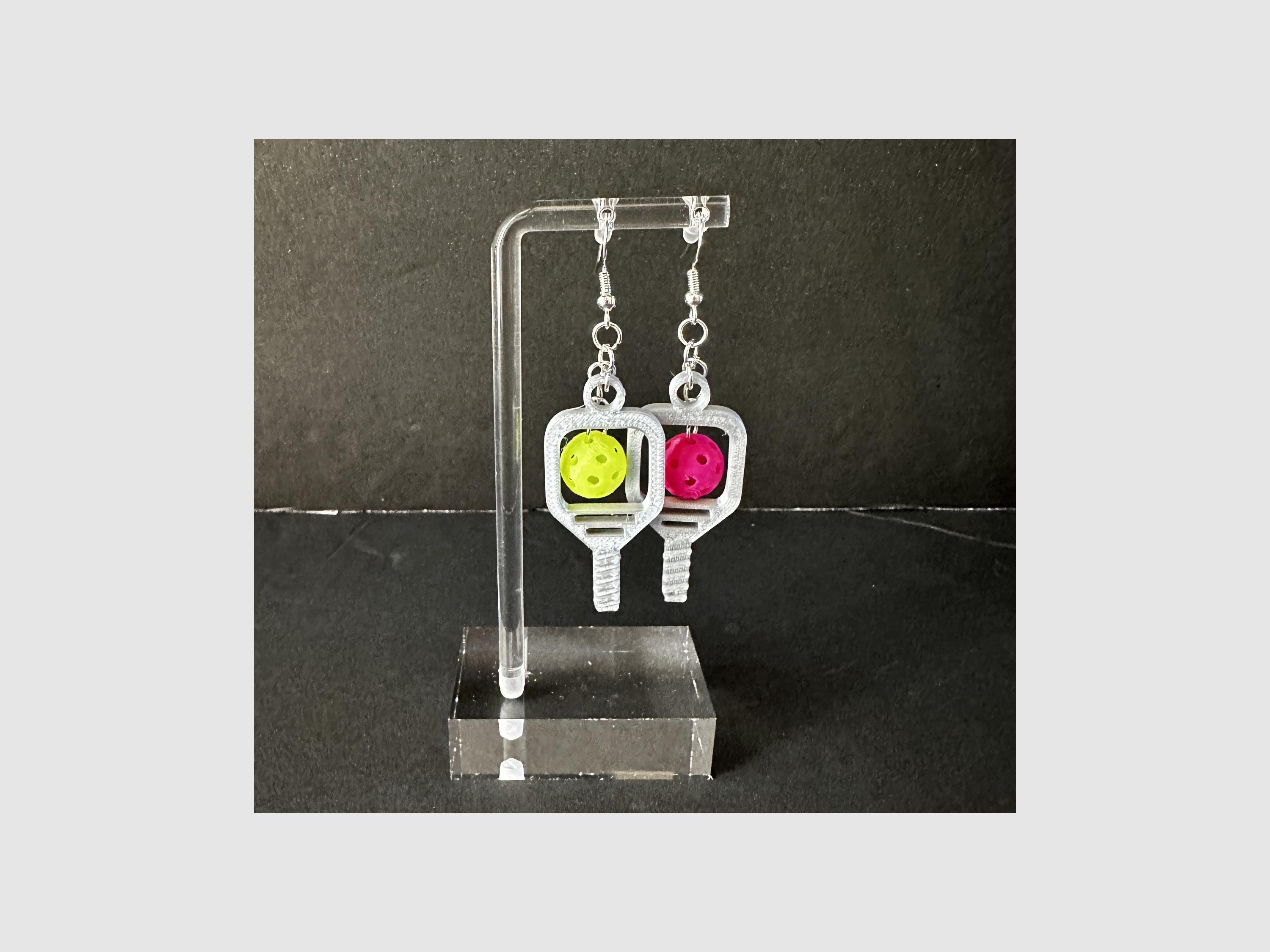 Mini Pickleball Paddles & Balls: Crafting Charms - 18pc Set - Thumbnail 2