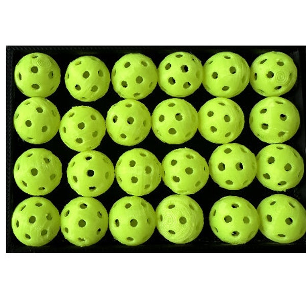 Pickleball Bead Set 24 Pieces, Sport Jewelry Supplies, 12mm Pickleball Charms, Mini Ping Pong Tennis Ball Embellishments, Pickleball Bag Tag