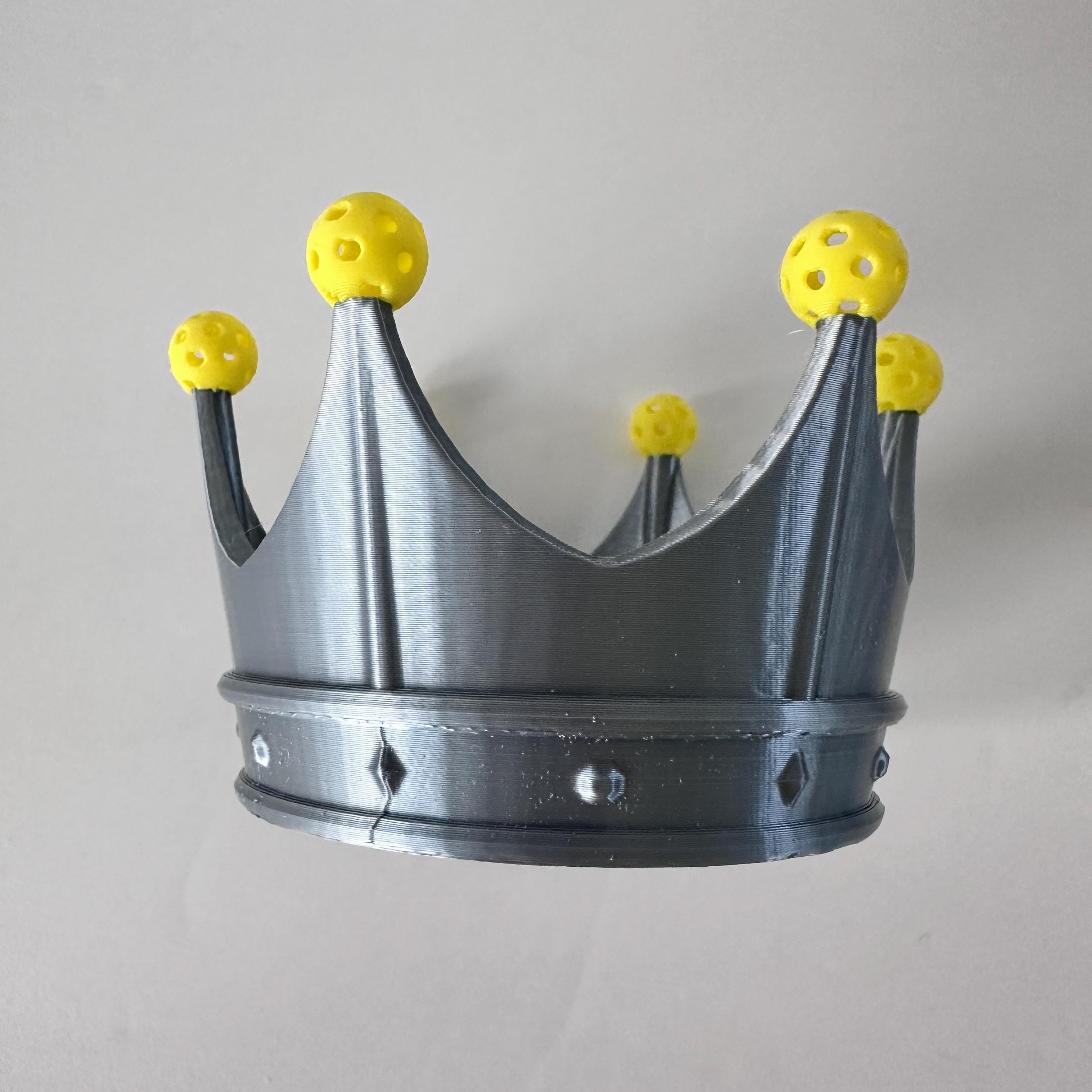 Mini Pickleball Crown Trophies: King & Queen Tournament Awards - Thumbnail 5