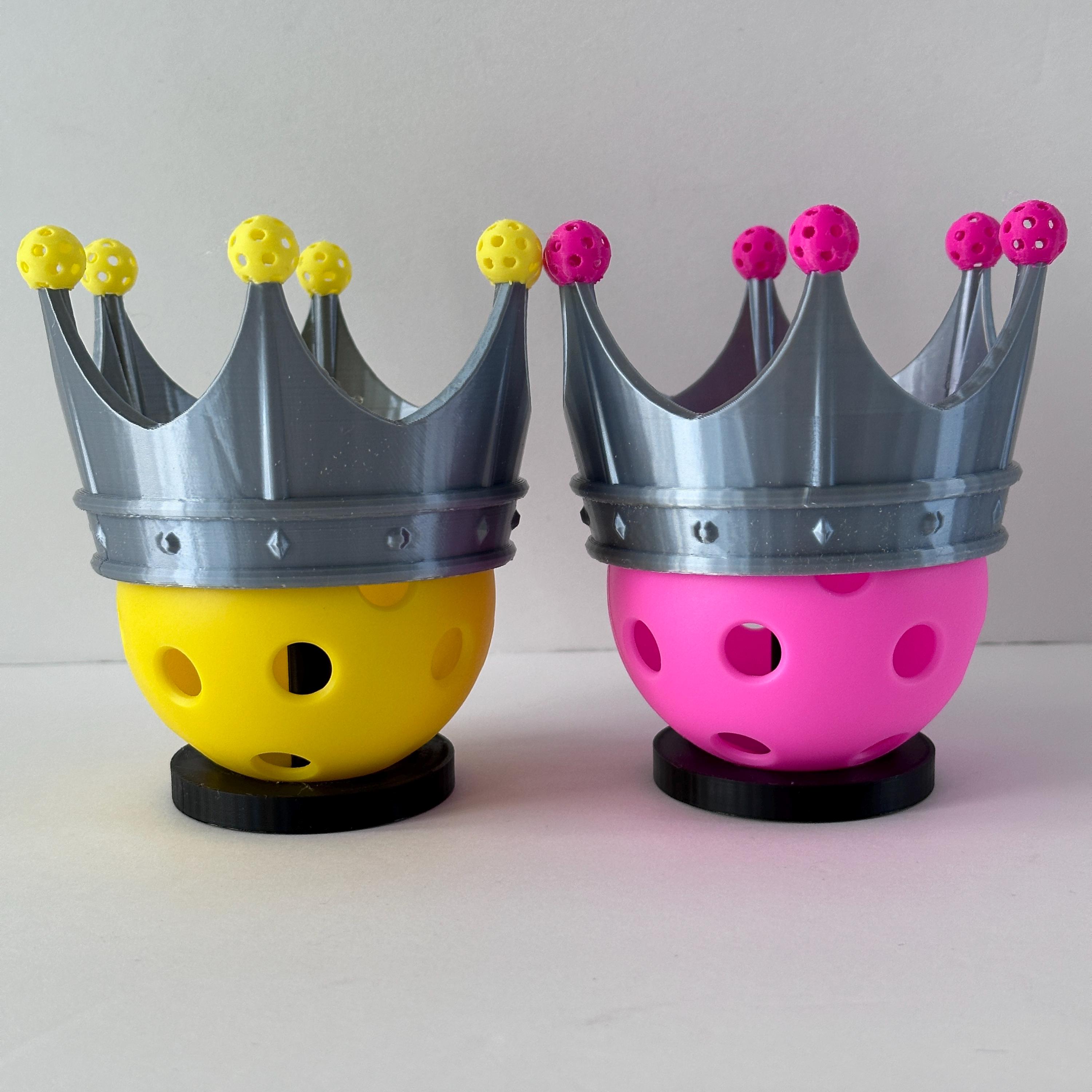 Mini Pickleball Crown Trophies: King & Queen Tournament Awards - Thumbnail 3