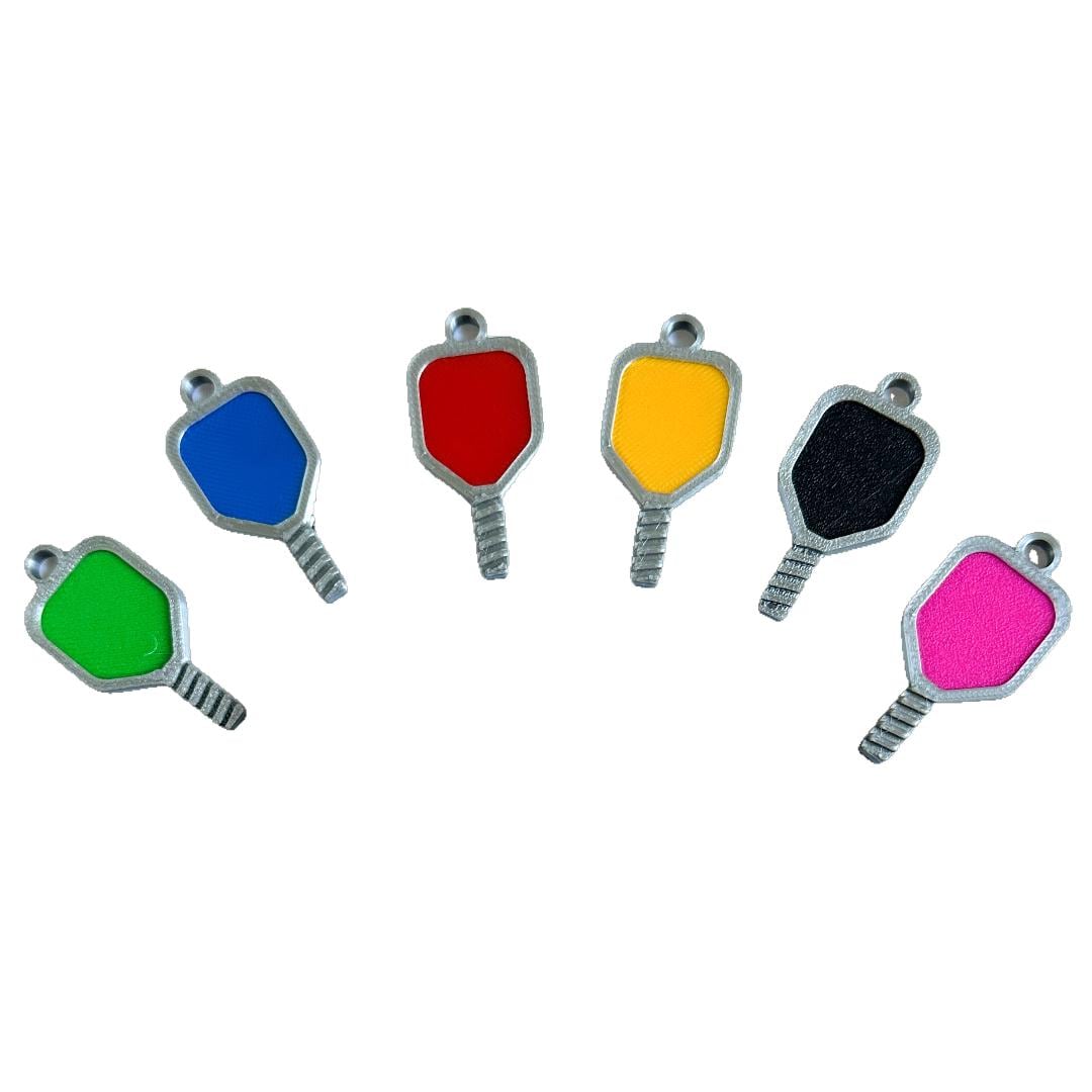 Mini Pickleball Paddles & Balls Variety Pack of 24 Mini Pickleballs 6 Mini Paddles Vibrant Yellow, Green, Hot Pink, Gold, Black, Red, Blue - Thumbnail 3
