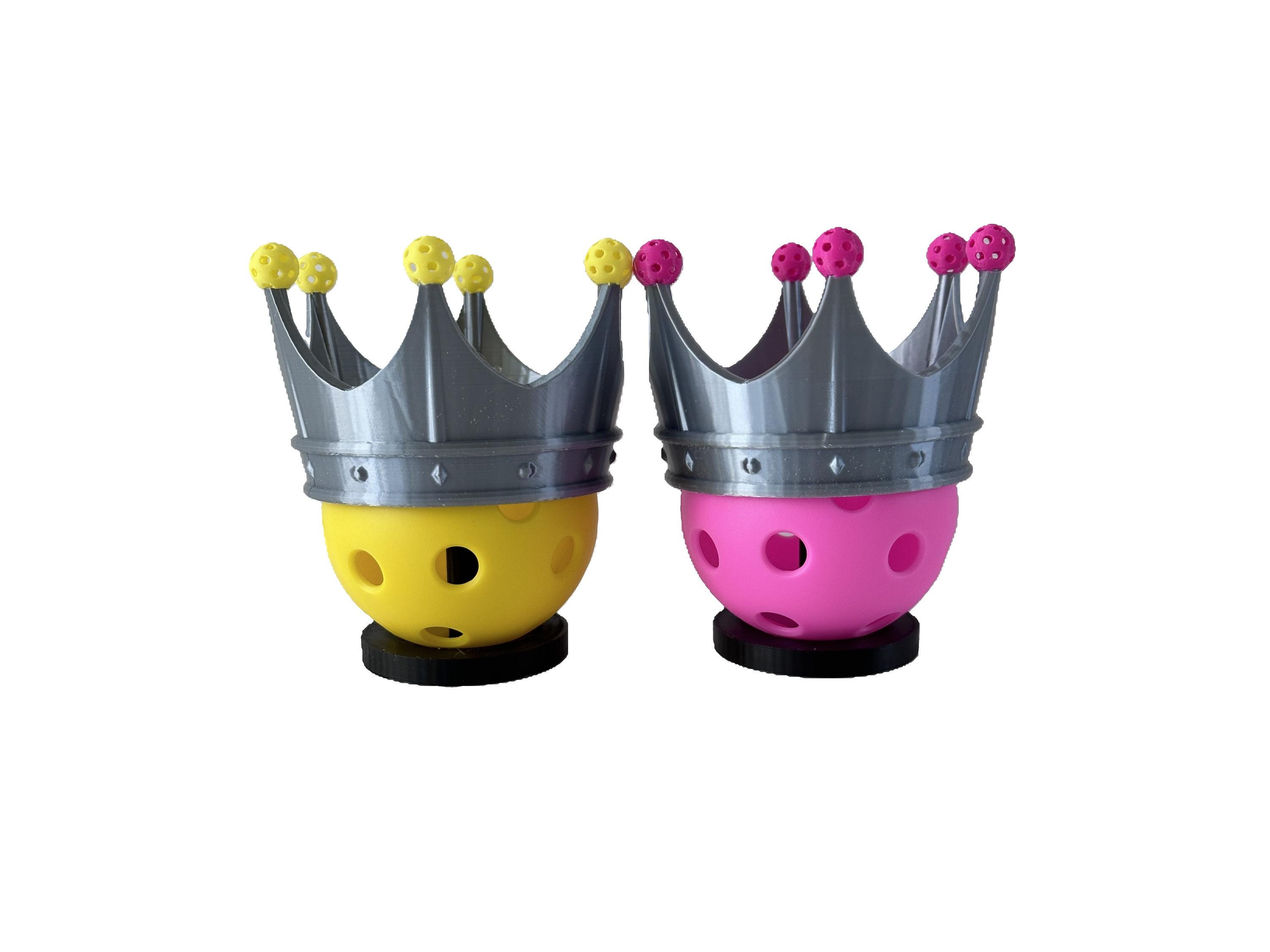Mini Pickleball Crown Trophies: King & Queen Tournament Awards