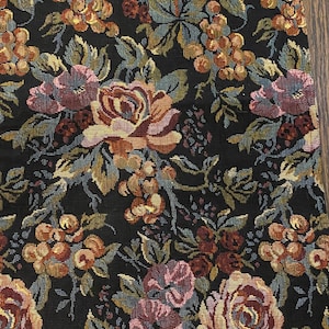 Vintage Crate and Barrel Autumn Fall Floral Runner