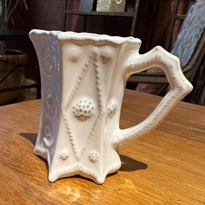 Juliska Ceramics Jardins Du Monde White Wash Beehive Milk Pitcher