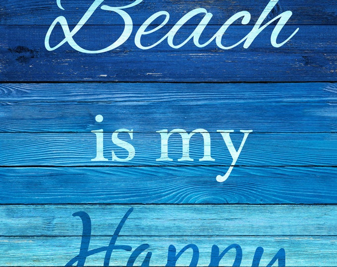 The Beach is My Happy Place PANEL by Timeless Treasures Etsy