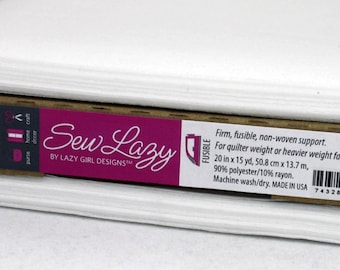 Face It FIRM Fusible Interfacing by Joan Hawley of Lazy Girl Designs
