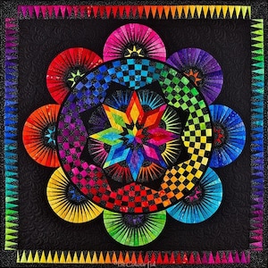 JdJ Circle of Life KIT and PATTERN  for Paper Pieced Quilt by Jacqueline de Jonge