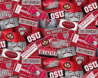 Ohio State University NCAA Fabric 1210 License Plates