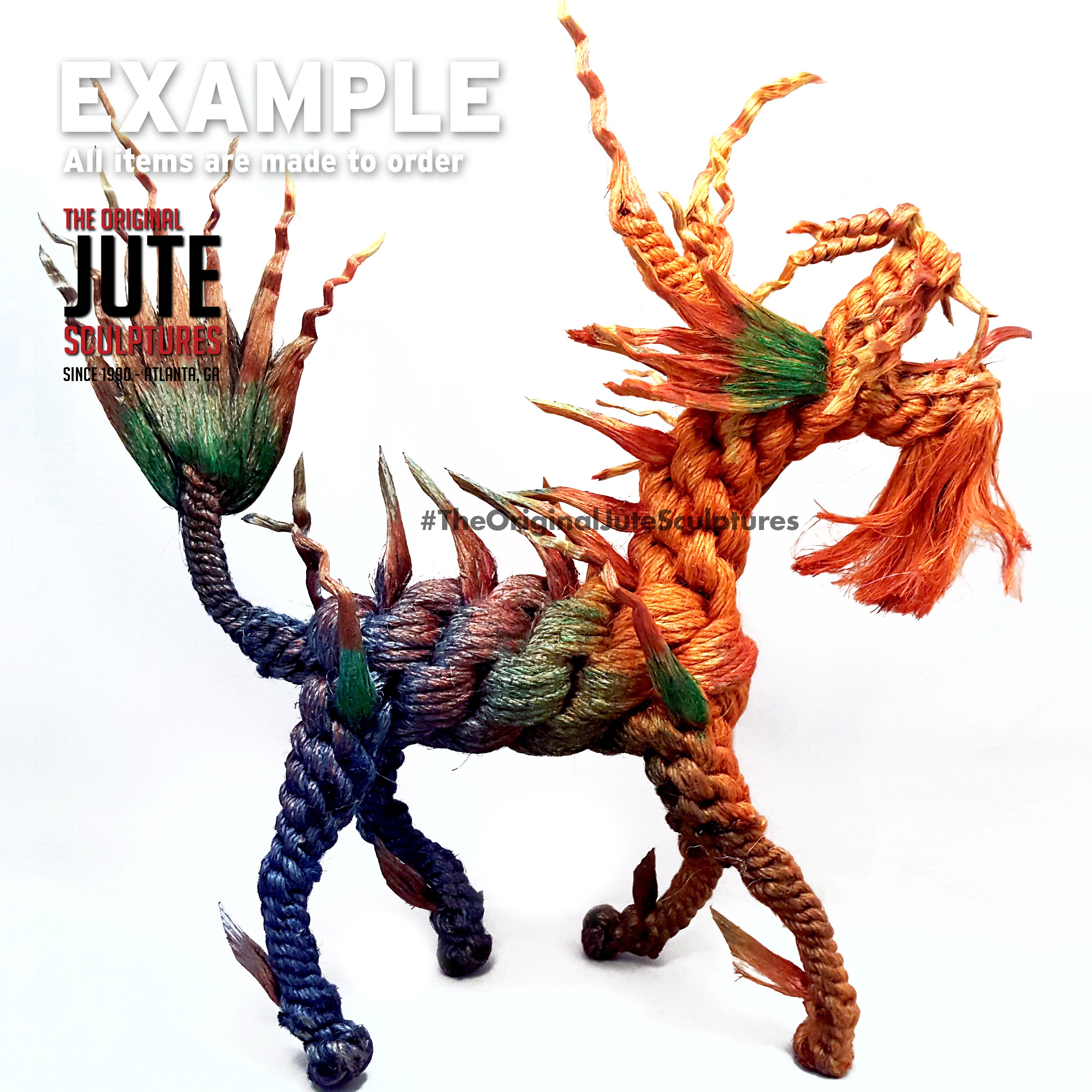 Jute Kirin (Japanese Dragon Horse) - Large - Symbol of success, prosperity, hero, knight, protection & person in your heart