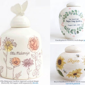 Statement Baby Urn - made to order - urn for infant, urn for baby, baby urn, custom baby urn, ceramic urn for baby, large baby urn