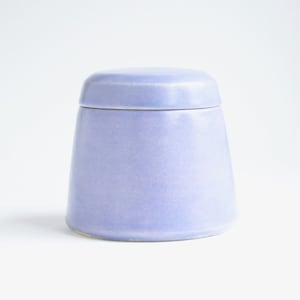 Lavender Infant Urn - baby urn, small pet urn, urn for baby, small purple urn, periwinkle cremation urn
