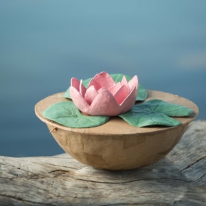 INTERNATIONAL Biodegradable Lotus Urn - ocean burial, cremation, funeral, ashes, lotus flower