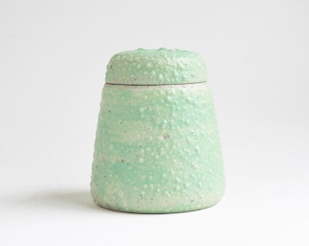 Sea Thing Urn - small urn, ocean urn, cremation, green urn, turquoise, jade, beach urn