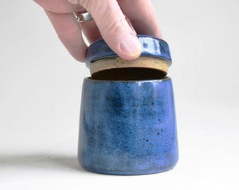 Navy Blue Urn - 4 oz - baby urn, small pet urn