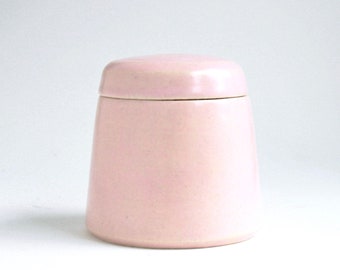 Soft Pink Baby Urn - 8 oz - baby urn, small pet urn, keepsake urn, small pink urn, peach pink cremation urn