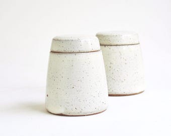 Speckled White Infant Urn - 4oz/8 oz - pregnancy loss, small pet urn