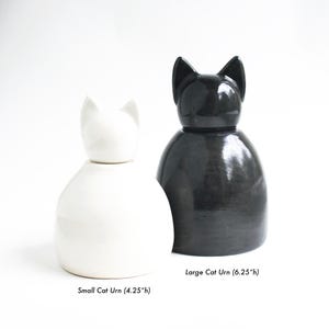 Custom Cat Urn - 25 lbs - cat cremation, pet urn, large cat urn, urn for cat, painted urn, small pet urn bild 10