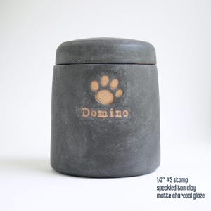Medium Dog Urn - 50 lbs - medium dog urn, ceramic dog urn, urn for large dog, paw print urn