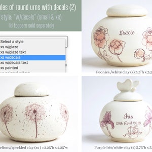 Custom Baby Urn round urn for infant, urn for baby, baby urn, custom baby urn, ceramic urn for baby image 3