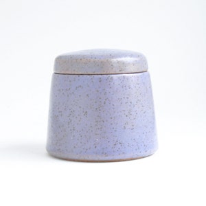 Speckled Lavender Infant Urn - baby urn, small pet urn, urn for baby, small purple urn, periwinkle cremation urn