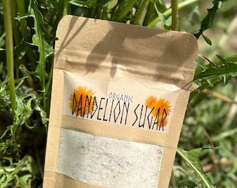 Organic Dandelion Sugar – Handcrafted Floral Infused Cane Sugar | Small Batch