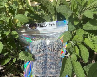 Organic Garden Sage Smudge Sticks (2 Pack) – Handcrafted Sage Bundles – Cleansing, Ritual, Meditation – Hemp Wrapped