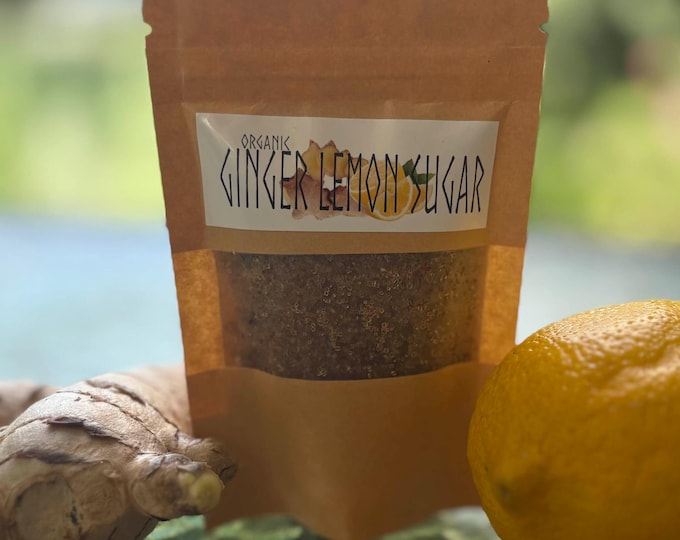 Organic Ginger & Lemon Infused Sugar