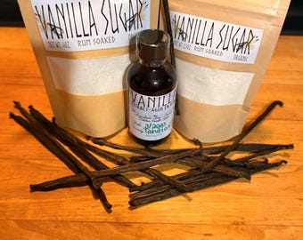Organic Tahitian Vanilla Bean Sugar * Rum-aged Tahitian beans * Hearthfire Collection