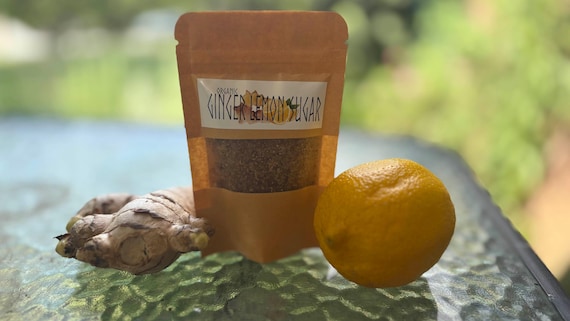 Organic Ginger & Lemon Infused Sugar
