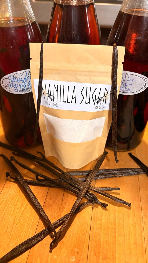 Organic Vanilla Bean Infused Sugar