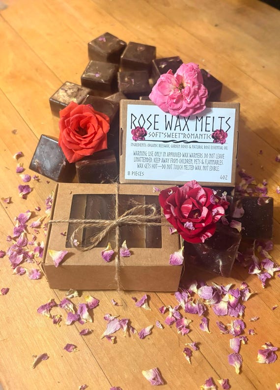 Garden Rose Wax Melts * Homegrown Organic Roses