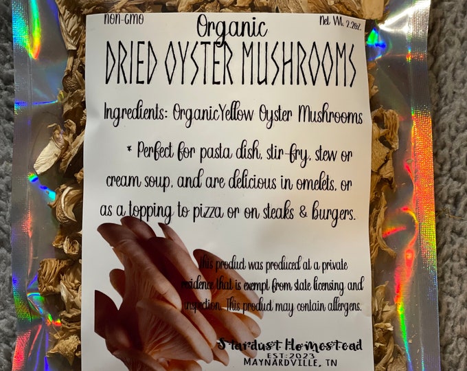 Organic Dried Oyster Mushrooms