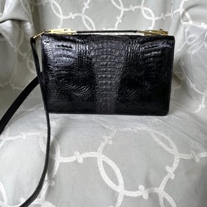 Custom-made CROCODILE LEATHER clutch-handbag- shoulder BAG