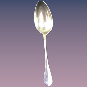 20%off-CHRISTOFLE Solid STERLING Serving SPOON Large Monogrammed 9&quot; 90 grams
