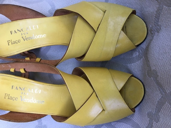 yellow sandals size 8