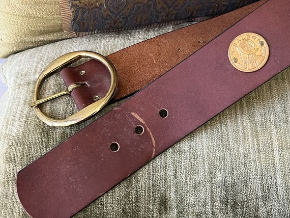 20%off-Brown Leather BELT Gold Coins NAPOLEON & B… - image 10